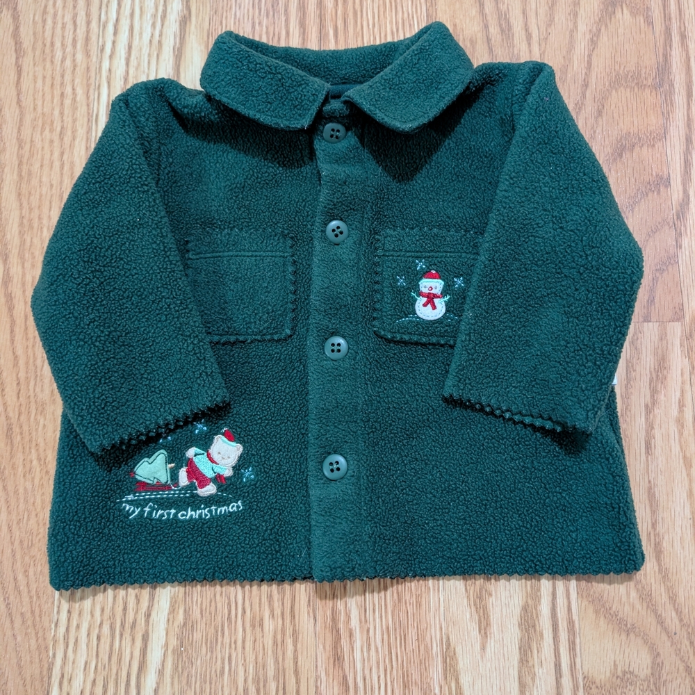 Vitamins Baby My First Christmas Fleece Sweater 3-6 Months